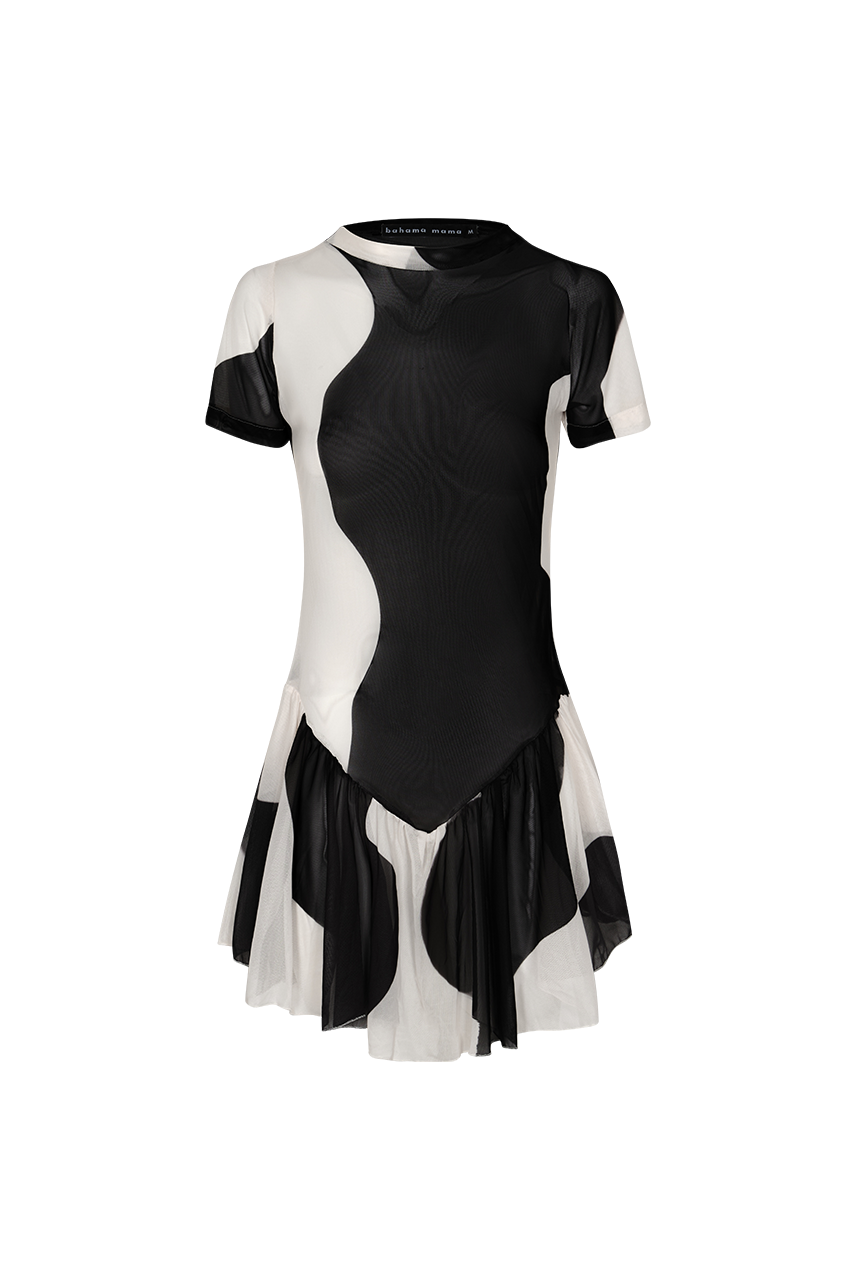 ALMA YIN-YANG MESH DRESS
