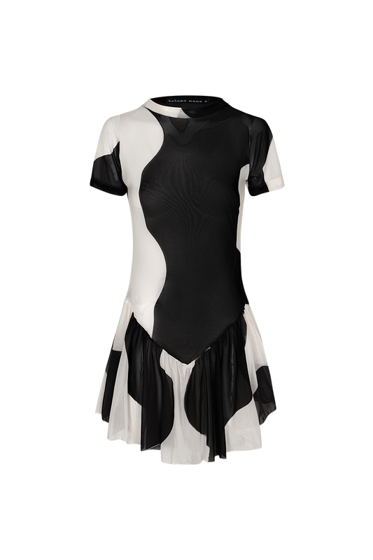 ALMA YIN-YANG  MESH DRESS