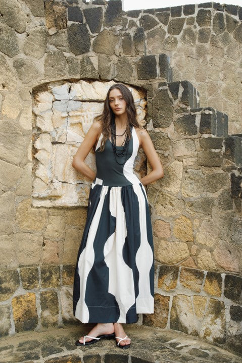 MAREA DRESS YIN-YANG